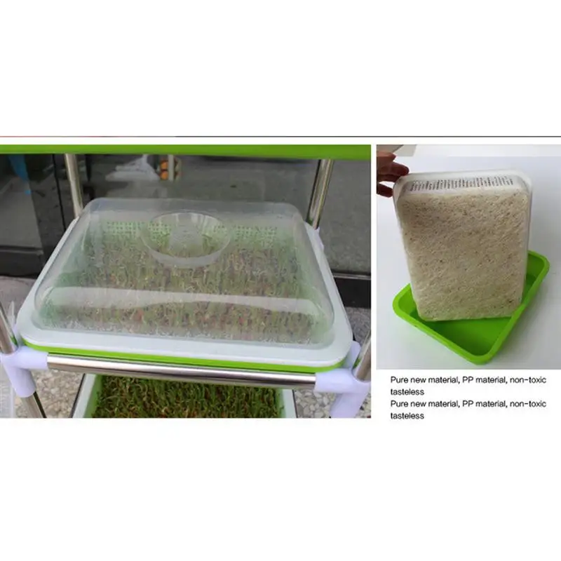 WINOMO семян Sprouter лоток BPA бесплатно PP без почвы пшеницы травы Овощеводство поднос для рассады