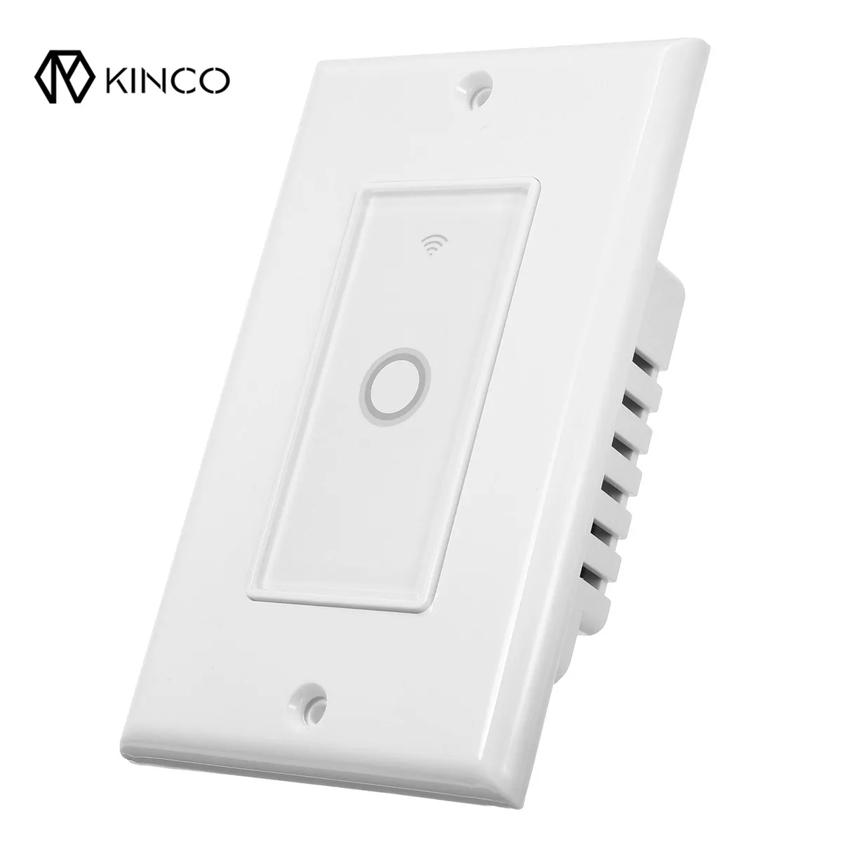 

Kinco Durable 110V WIFI Smart Wall Switch Touch Panel Timing APP Remote Control For Alexa/Google Home Assistant