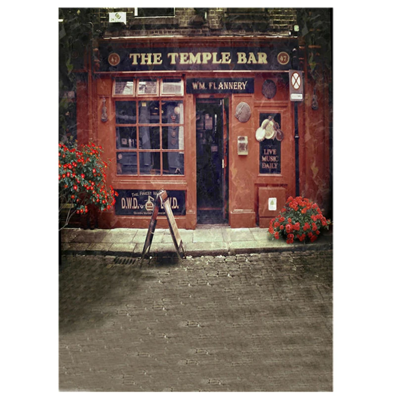 Vintage Photography Backdrops Bar Retro Background Photo Studio Prop