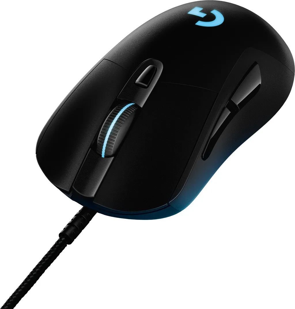  100% Original Logitech G403 Mouse Gamer USB Wired Gaming RGB Mouse 12000DPI 6 Keys Programmable Mic