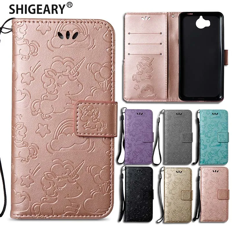 

Case sFor Fundas Huawei Y5 2017 Case MYA-L41 V9 Play P9 Lite Mini P Smart Honor 6A 7X flip Cover For Huawei Y6 2017 Coque Cases