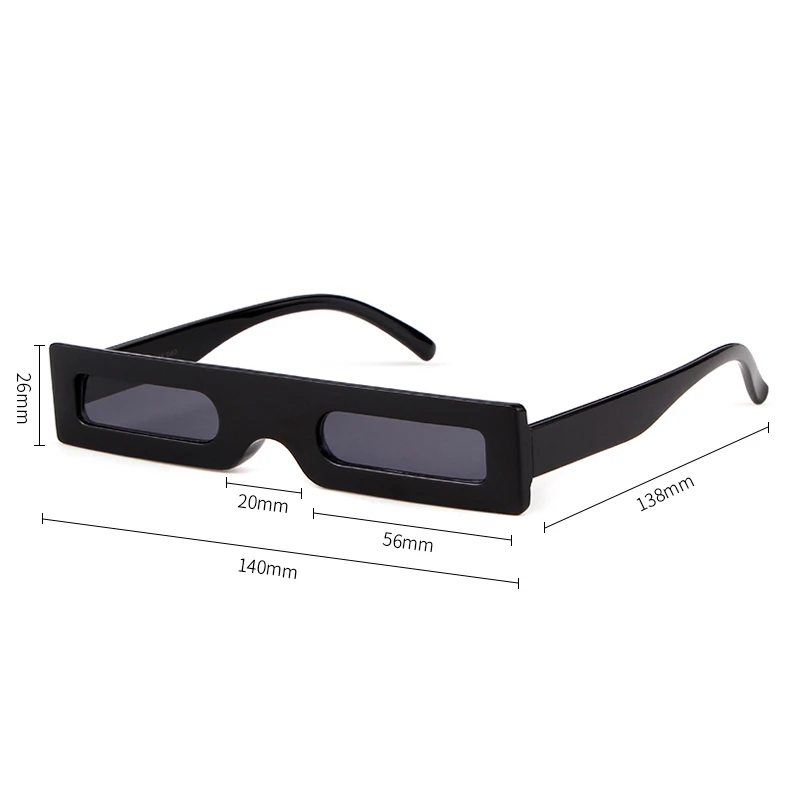 WHO CUTIE Узкий Тонкий прямоугольные Солнцезащитные очки женские брендовые Дизайнерские мужские Ретро Винтажные толстые прямоугольные солнцезащитные очки 597
