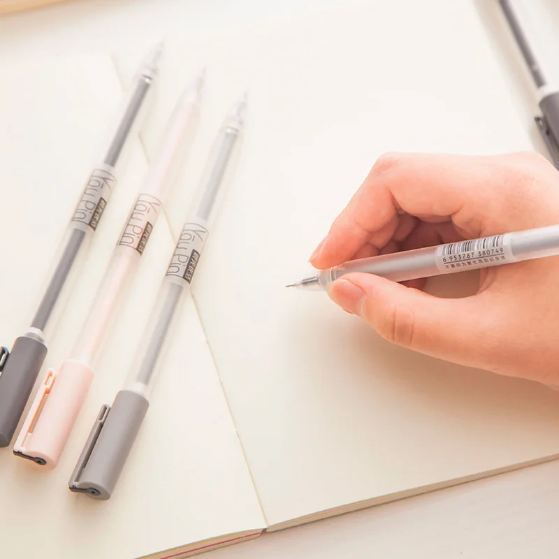 Muji ручки 0,35 мм Gle ручка 4 шт./партия Милая полупрозрачная матовая ручка для письма офисные школьные принадлежности канцелярские принадлежности
