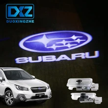 DXZ 2Pcs Car Logo Door Welcome Light Car LED Projector Laser For SUBARU Forester Outback legacy Impreza XV