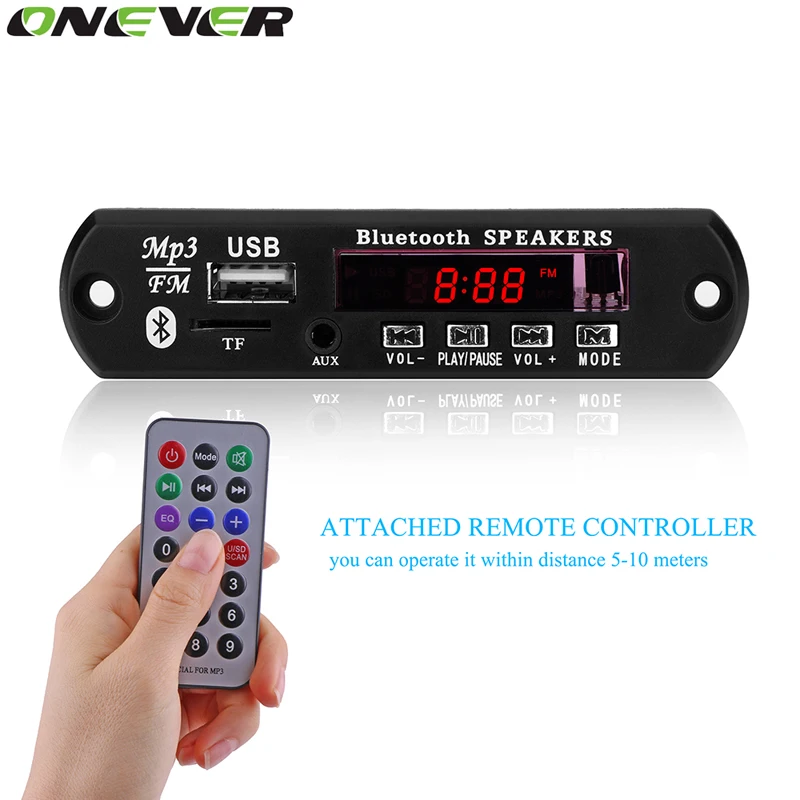 Onever-Wireless-Bluetooth-FM-Transmitter-Car-Kit-Player-12V-MP3-WMA-Decoder-Board-Audio-Module-USB