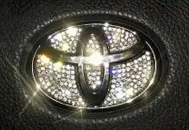 Наклейка на руль, эмблема, логотип, значок, наклейки для автомобиля, Стайлинг для Toyota Corolla Rav4 Camry - Название цвета: Toyota Steering logo