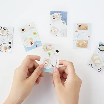 

5.2*8cm 27pcs Mini Card have breakfast with you style Scrapbooking Craft Paper card DIY gift Decoration card message card