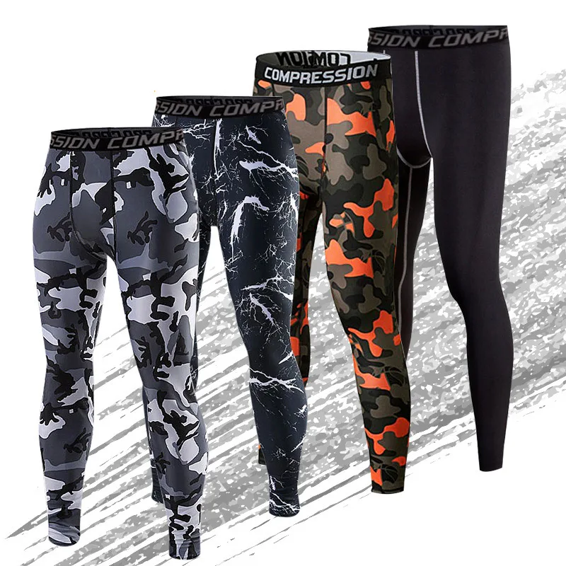 

Gym Jogging Pants Men Leggings Camouflage Bodyboulding Sport Running Tights Men Sportswear Dry Fit Compression Pants