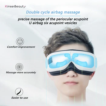

Wireless Eye Massager Air Compression Eye Massage with Music Smart Eye Massage Heated Goggles Anti Wrinkles Eye Care