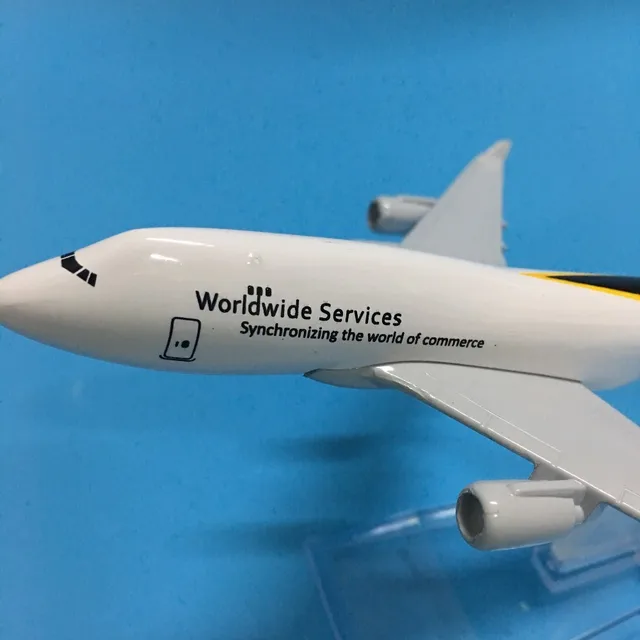 JASON TUTU 16cm Plane Model Airplane Model UPS Airlines Airplanes Boeing 747 Aircraft Model 1:400 Diecast Metal Plane Toy Gift 6