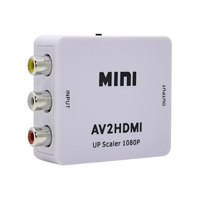 Iblue Мини AV к HDMI RCA к HDMI 1080 P AV2HDMI Мини AV к HDMI конвертер преобразователь сигнала для ТВ, vhs видеомагнитофон, HD DVD плееры