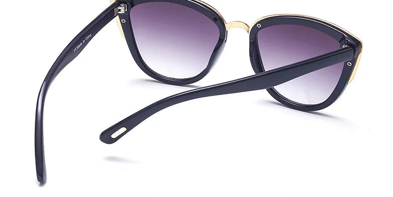 Роскошные брендовые дизайнерские солнцезащитные очки «кошачий глаз» Солнцезащитные очки женские винтажные кошачий глаз градиентные Женские Ретро солнцезащитные очки черные oculos gafas
