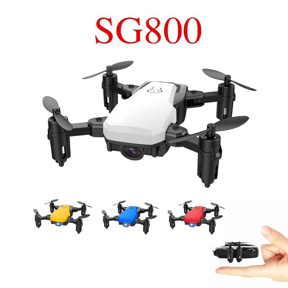 Мини Дрон SG800 с камерой удерживания высоты радиоуправляемые Дроны HD Wifi FPV