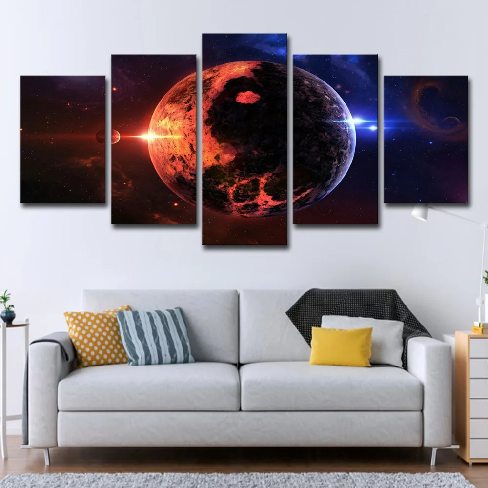 5P2267-HD Printed Space wide planet Painting Canvas Print room decor print poster picture canvas Free shipping (11) 