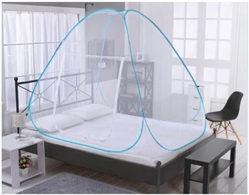 

Mosquito Net Folding Single Door Pop Up Camping Tent Bed Canopy Mosquito Net Mongolian Bag Queen King Size Netting Bedding