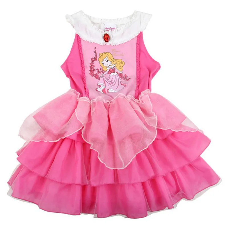 New Arrival Màu Hồng Công Chúa Ren Tutu Ăn Mặc cho Bé Cô Gái Tiệc Sinh Nhật Mặc Quần Áo Trẻ Em Trẻ Em Khoác Toddler Quần Áo
