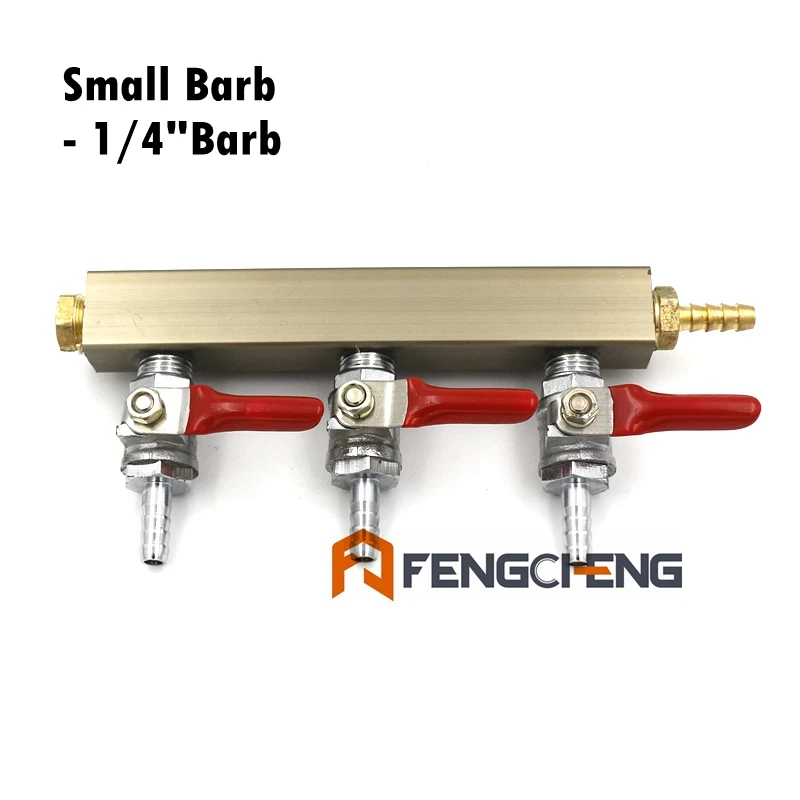 3-сторонний выход распределитель воздуха CO2 сплиттер газовый коллектор(выберите 1/" barb, 5/16" barb или 1/" MFL) розлив по бочкам в отсутствие утечки