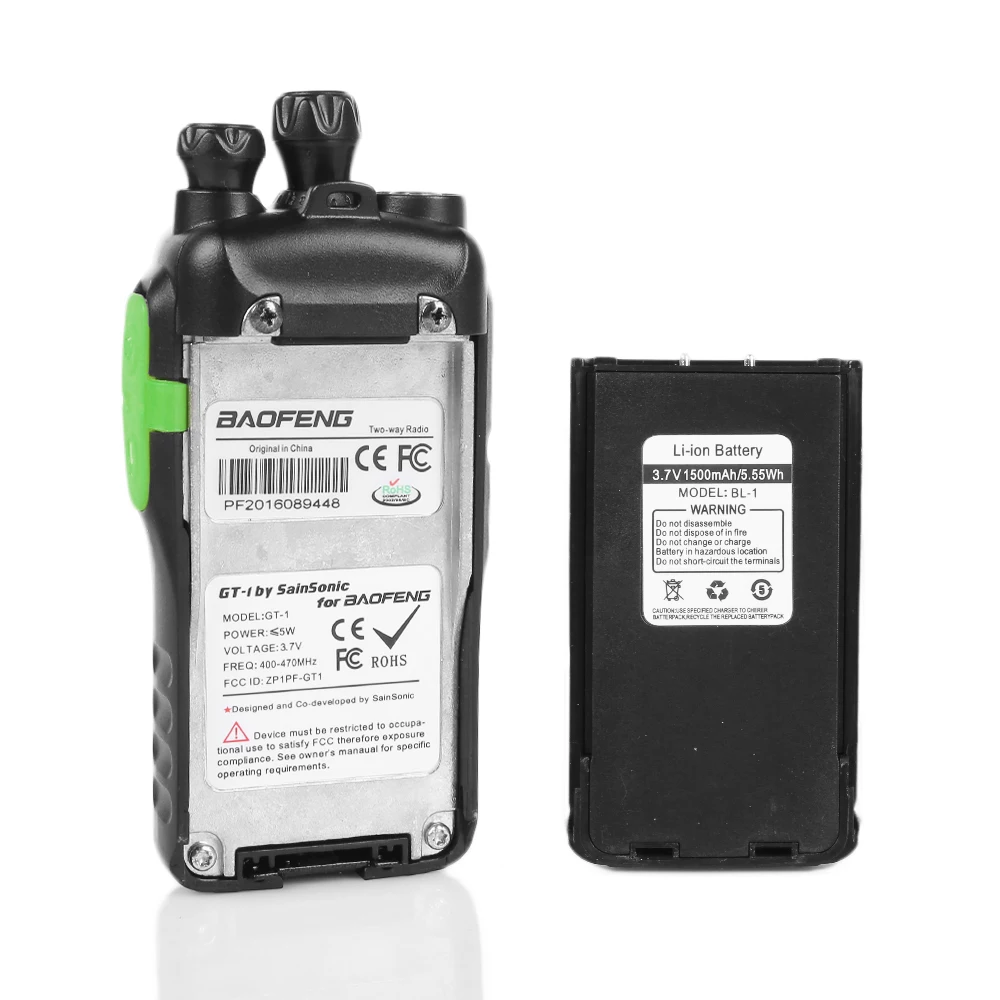 Baofeng GT 1 UHF 400 470 МГц 5 Вт 16CH FM Pofung двухстороннее радио портативная рация трансивер