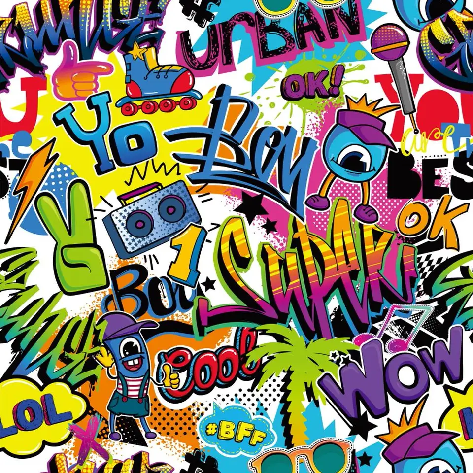 Graffiti Photography Backdrop Customize Studio Background Children Portraits Photoshoot Baby Photo Props Birhtday Banner Xt 7160 Background Aliexpress