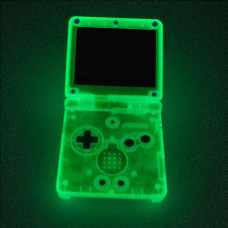 

Replacement For GBA SP Glow in the night GITD Luminous clear Yellow blue Housing shell For Nintendo GameBoy Advance SP console