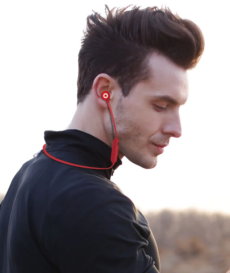 W1 magnetic sport wireless earphone 7