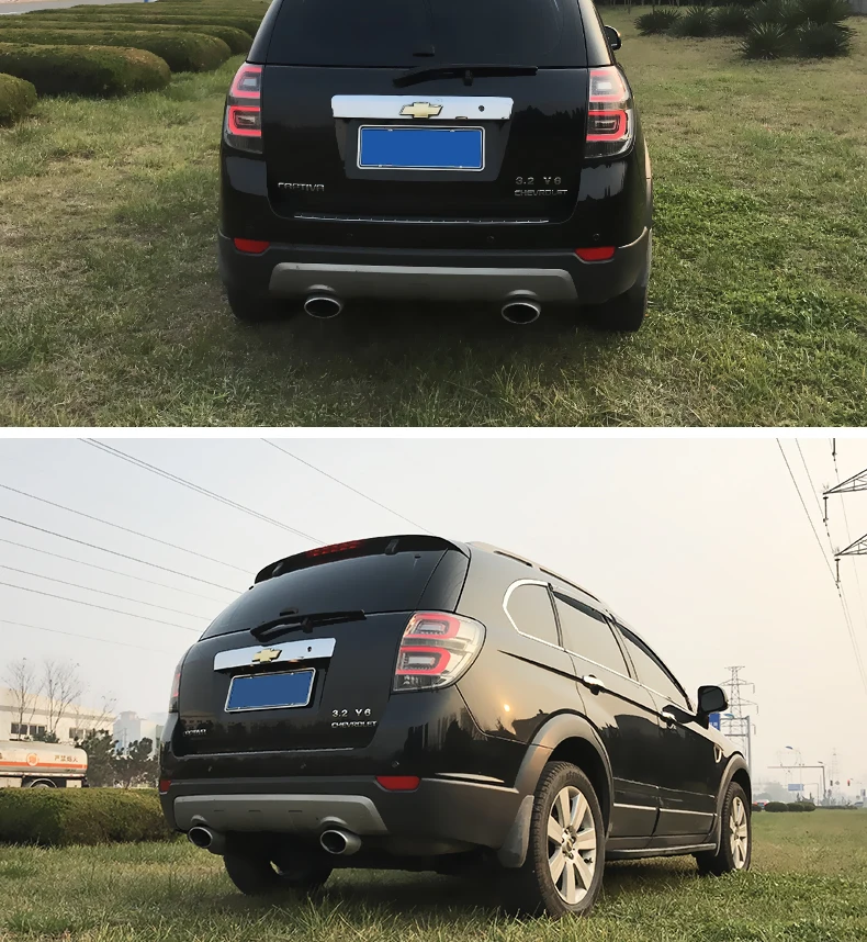 2 шт. для Chevrolet Captiva светодиодный задний фонарь 2008 2009 2010 2011 2012 2013 светодиодный задний фонарь Задние огни красного цвета турниг