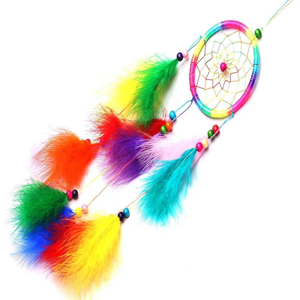 Дома висит Dream Catcher большой кружева Dream Catcher Wind Chime творческие украшения - Цвет: 8