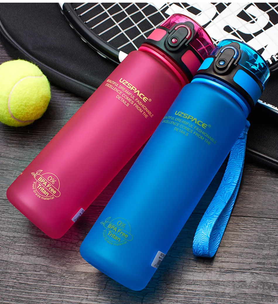 UZSPACE Mein Wasser Flaschen 500 ml Shaker Tragbare Sport Wandern Camping Raum Obst Saft Kunststoff Umweltfreundliche Drink mit filter3026-500_15