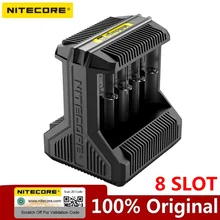 Nitecore i8 интеллектуальное зарядное устройство 8 слотов всего 4A выход Смарт зарядное устройство для IMR18650 26650 16340 18500 AA AAA 14500 и USB устройства
