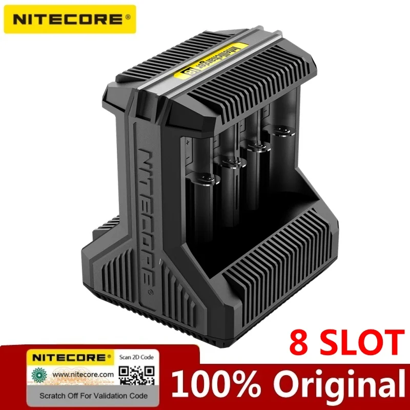 Nitecore i8 интеллектуальное зарядное устройство 8 слотов всего 4A выходное умное для
