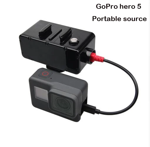 

Newest GoPro hero 5 accessories 5200mAh camera move power bank/supply gopro 5 battery for gopro hero5 black action camera
