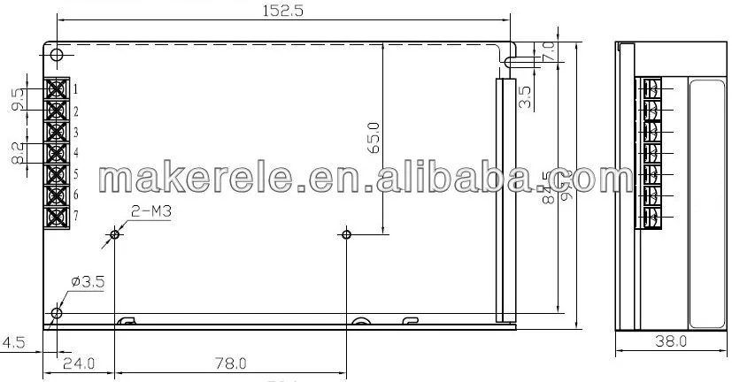 alimentação de Comutação 60 W 5 V