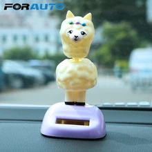 FORAUTO Автомобильные украшения качающаяся голова игрушки украшения для приборной панели автомобиля декомпрессия Альпака солнечный автомобиль Стайлинг авто аксессуары для интерьера