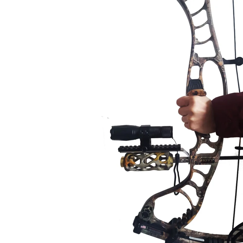 Universal Compound bow Recurve Bow Barrel Mount Holder Rail 21mm for Laser sight & Flashlight