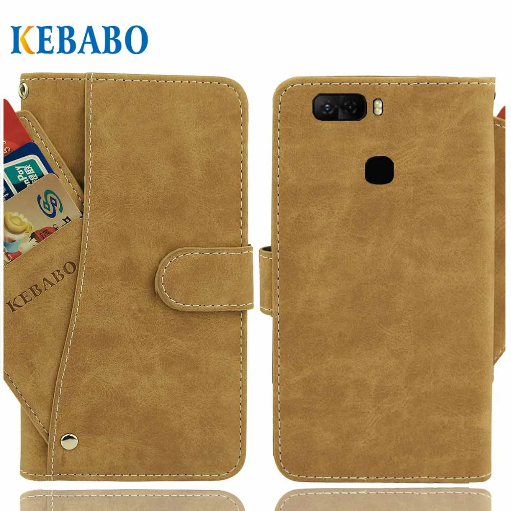 

Vintage Leather Wallet AllView X4 Soul Infinity Plus Case 6" Luxury 3 Front Card Slots Cover Magnet Stand Phone Protective Bags