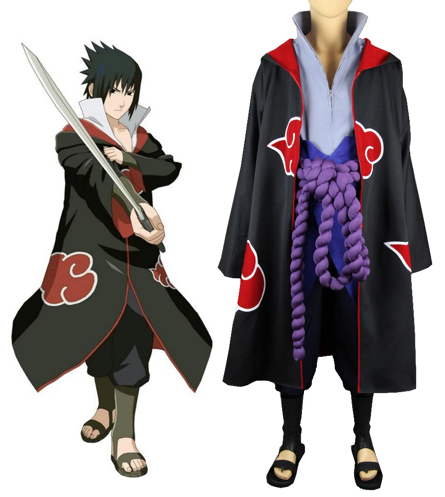 

Naruto Shippuden Uchiha Sasuke Eagle Organization Cosplay Costume