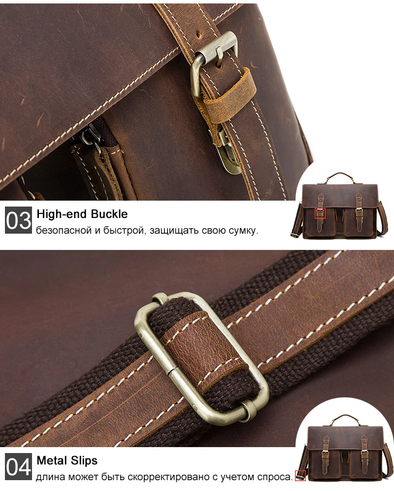 WESTAL Мужчины портфель мужская сумка натуральная кожа винтаж мужская сумка через плечо мужские деловые сумки кожа сумка для документов