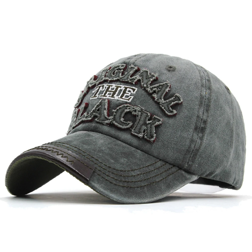 

Casual Retro Washed Men Women Peaked Hip Hop Fashion Adjustable Baseball Hat Letter Embroidery Summer Sun Protection Gifts