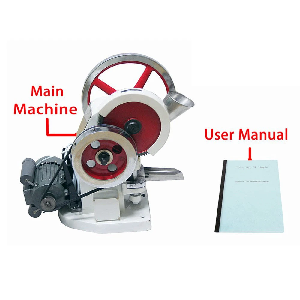 

TDP-5 Tablet Press Machine 5KN Pressure Press Harder Pill Making Machine 110V Single Punch