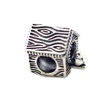 DIY бусины для изготовления ювелирных изделий Стерлинговое Серебро-ювелирные изделия весенняя птица дом бусина Подвески Серебро 925 Berloque Perles