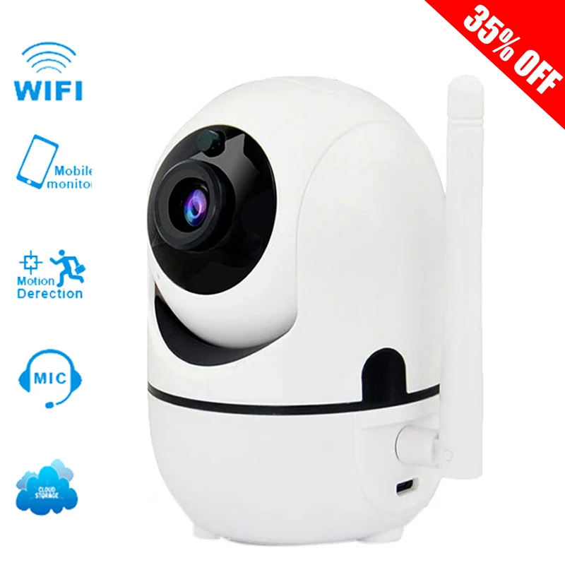 GCCAC Wifi камера 1080P HD Беспроводная умная PTZ наблюдения IP 2 сторонняя аудио трекер