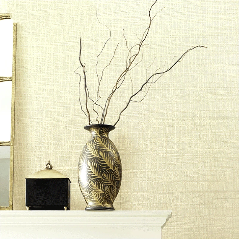 

Silver White Pink Beige Textured Plain Wallpaper Solid Color Wall Paper Roll PVC Vinyl High Quality For Hotel Home Decor