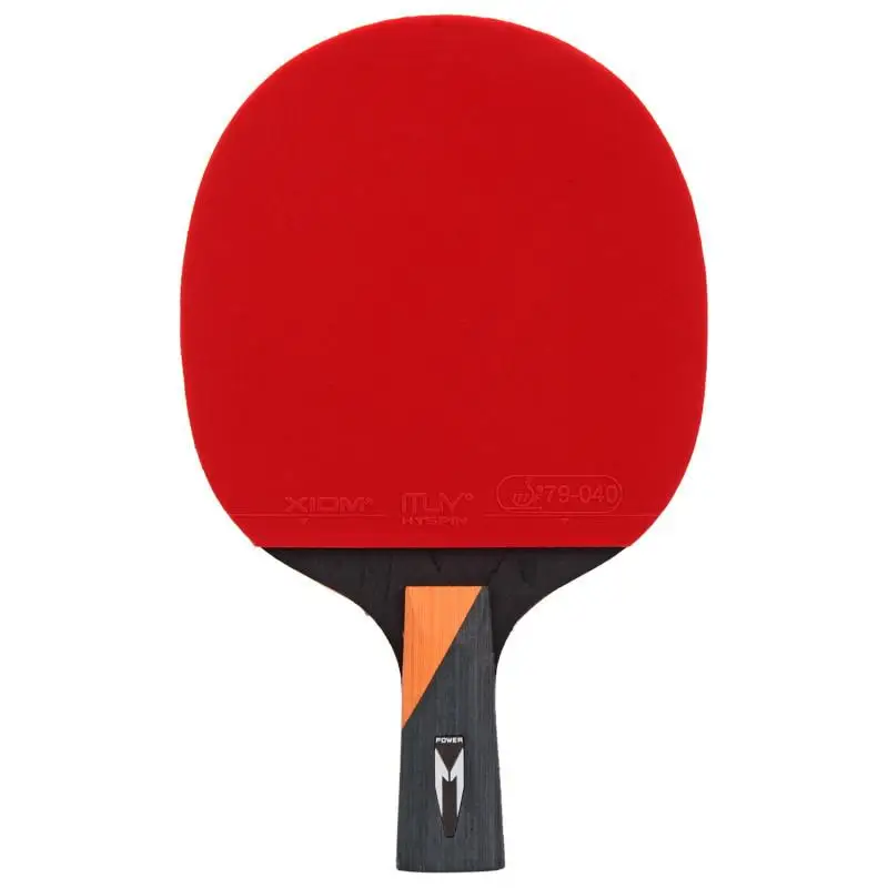 New Xiom Professional Table Tennis Racket Blade Rubber Pimples In High Quality 6/7/8/9 Stars Ping Pong Rackets - Цвет: 6 star short handle