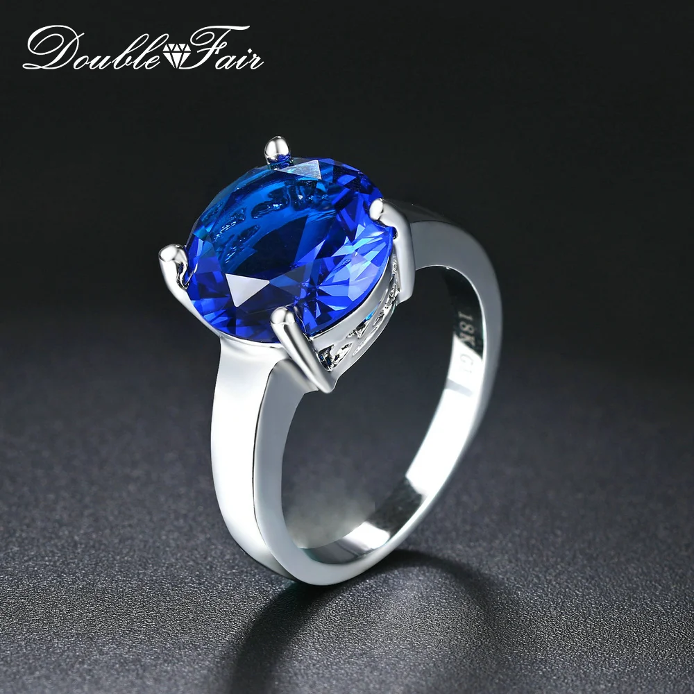 Женское кольцо с австралийским кристаллом Double Fair вечерние кольца белого и
