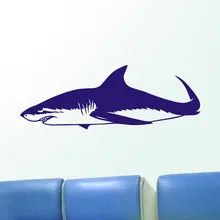 Autocollant Mural Requin, étiquette Requin, affiches Tiburon, décalcomanies murales en vinyle, décor de voiture Pegatina, autocollant Mural Animal