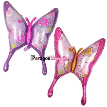 1 шт. 39 дюймов розовый и фиолетовый бабочка фольга Свадебный шар День рождения принадлежности шары для украшения детские игрушки для детских подарков