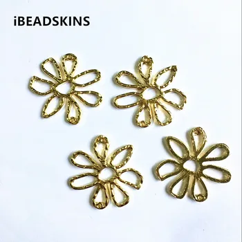 

New arrival! 33x34mm 50pcs/lot gold color zinc alloy charm beads for jewelry DIY ( as shown)#574