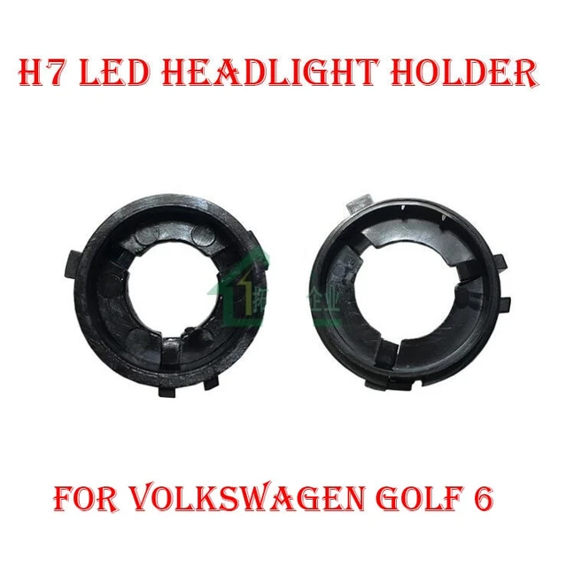 2 pcs h7 led phare conversion kit ampoule titulaire adaptateur de