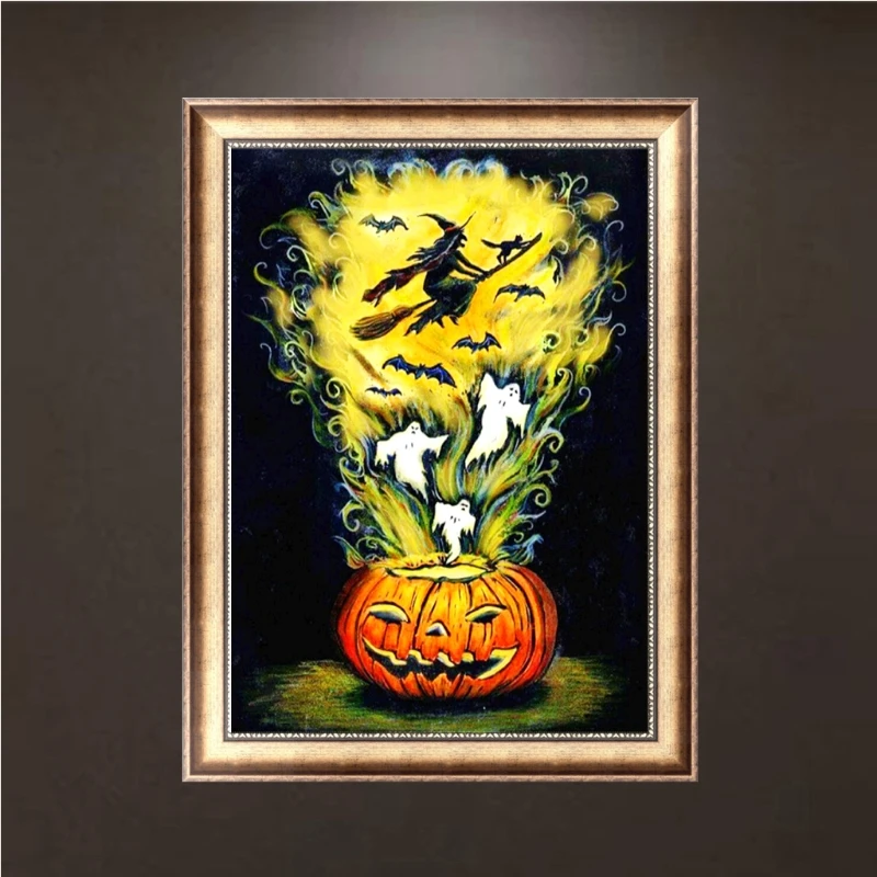 

Halloween 5D Full Diamond Painting DIY Embroidery Cross Stitch Home Decor Kits