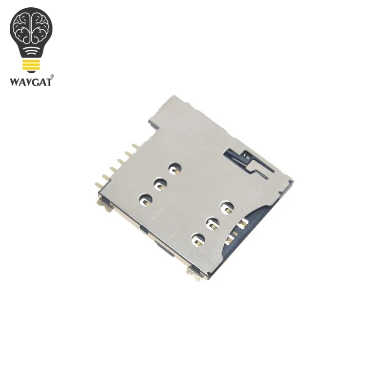 Самоустанавливающийся слот для SIM карты Micro адаптер подключения к GSM модулю SIM800L